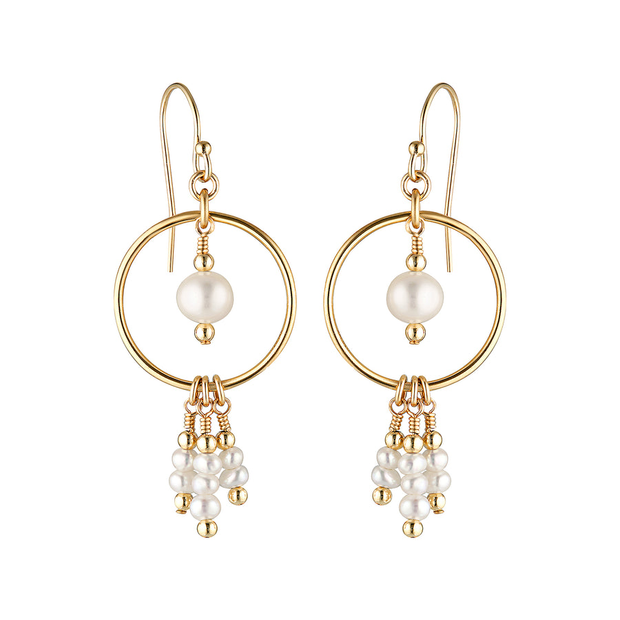 Otis Earrings ~ Pearl