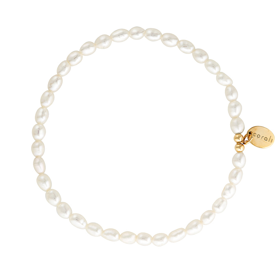 Samoa Bracelet ~ Gold & Pearls