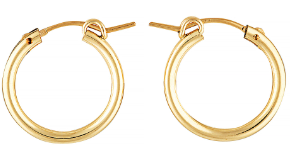 Gold Hoop Earrings - Medium