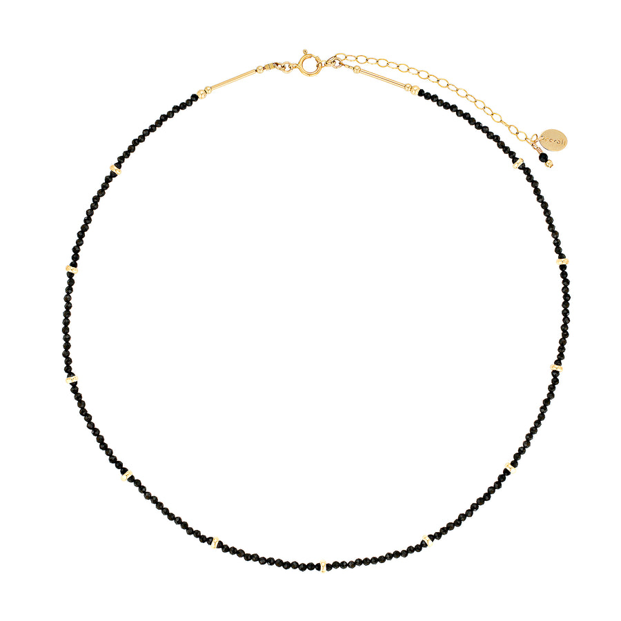 Taylor Choker Necklace ~ Black Spinel