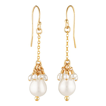 Bridal Tropea Earrings ~ Pearl