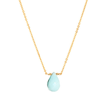 Ava Necklace Blue Peruvian Opal