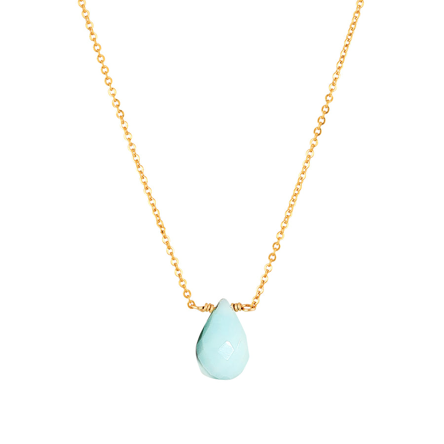 Ava Necklace Blue Peruvian Opal