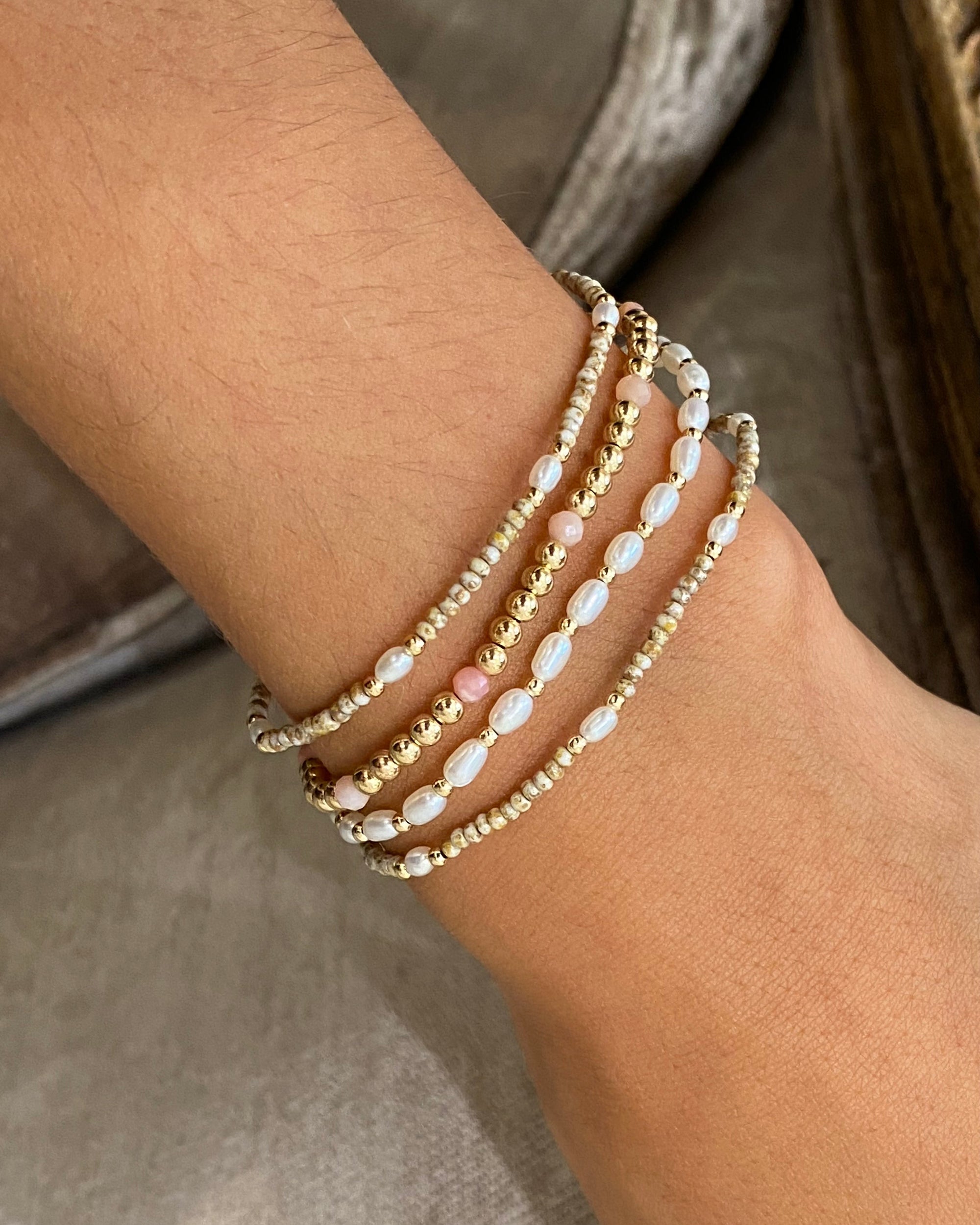 Darci Bracelet Pink Peruvian Opal