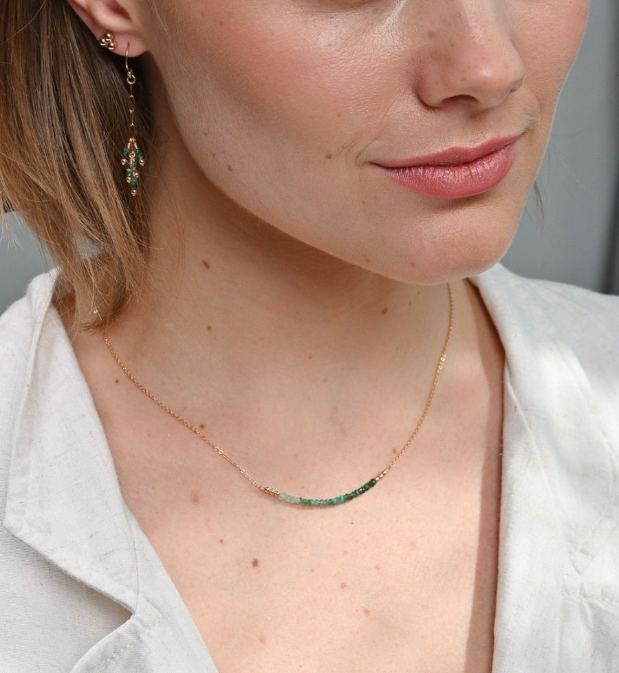 Milla Necklace ~ Emerald