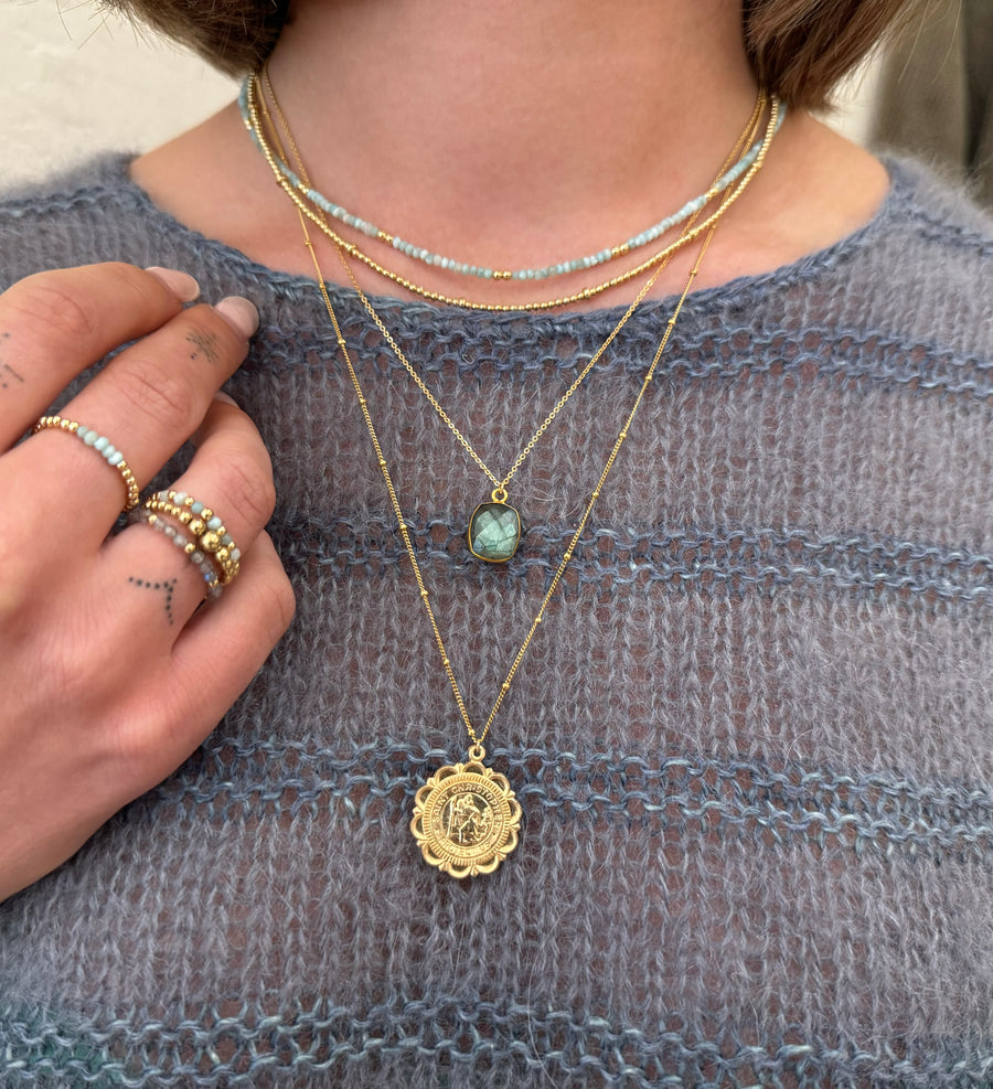 Saint Christopher Medallion Necklace