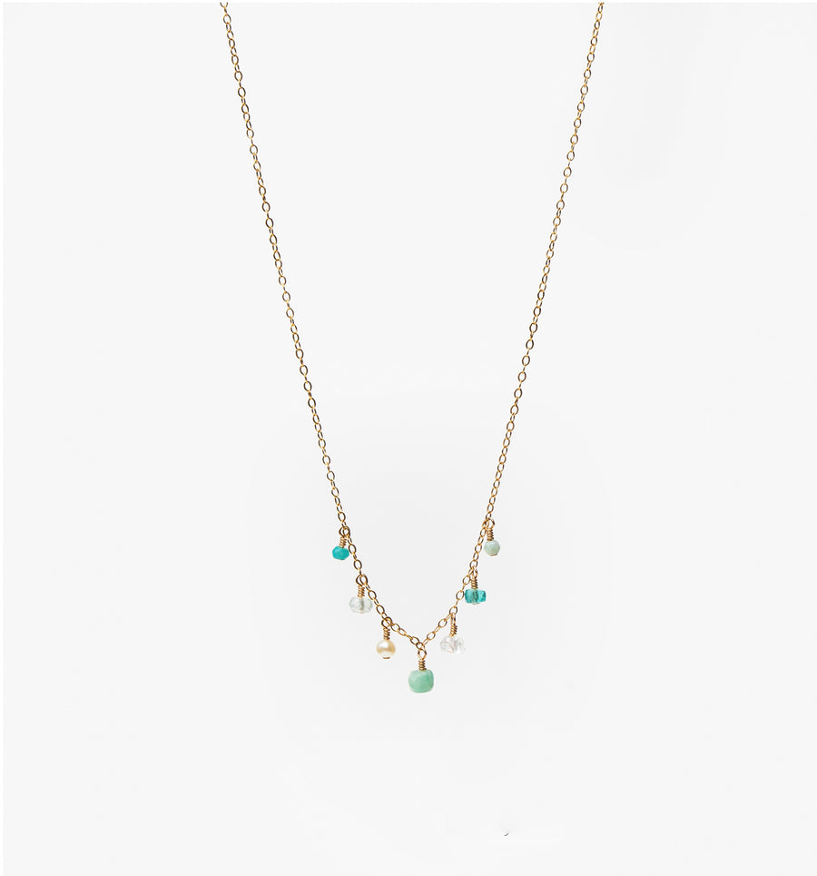 Chantilly Necklace ~ Aqua