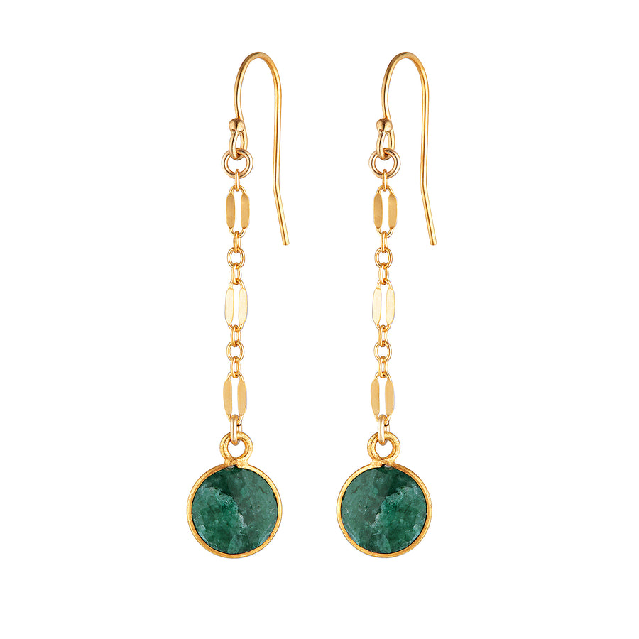 Mara Earrings ~ Emerald