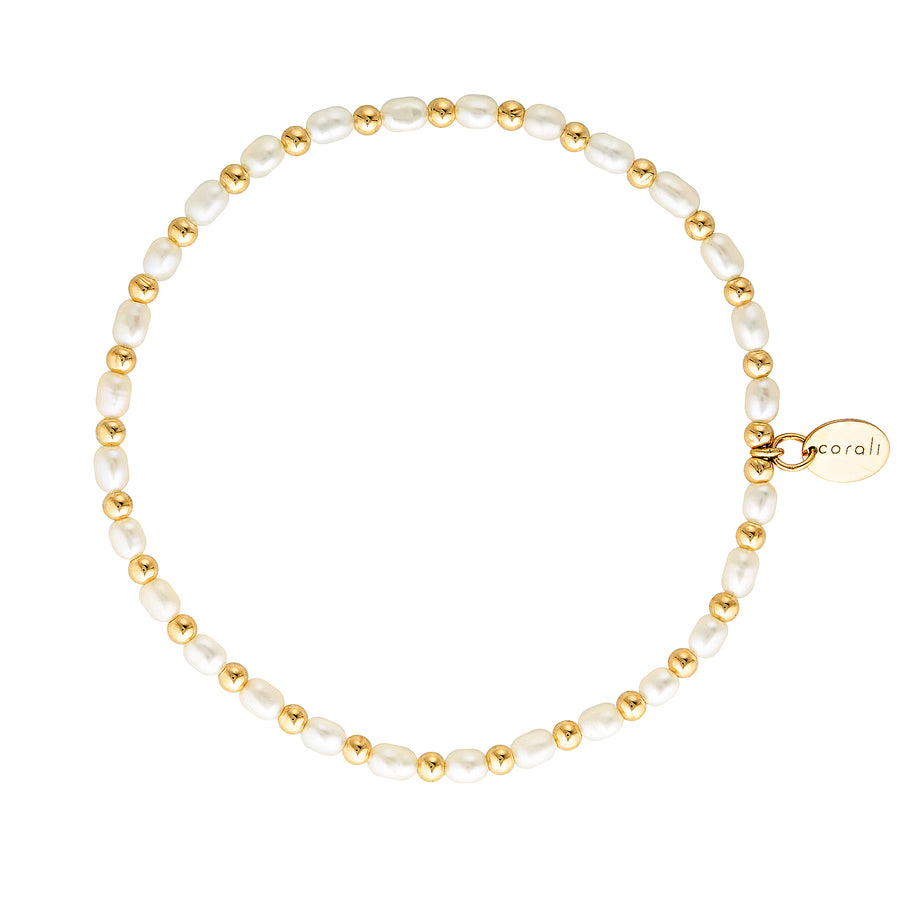 Bora Bora Bracelet ~ Gold & Pearls