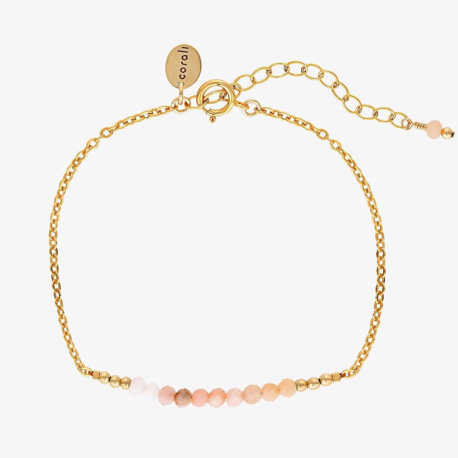 Indie Bracelet ~ Pink Peruvian Opal