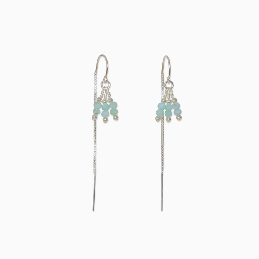 Rima Thread Earrings ~ Larimar