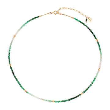 Emaan Choker Necklace ~ Zambian Emerald