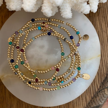 Colour Pop Bracelet - Multi Gems