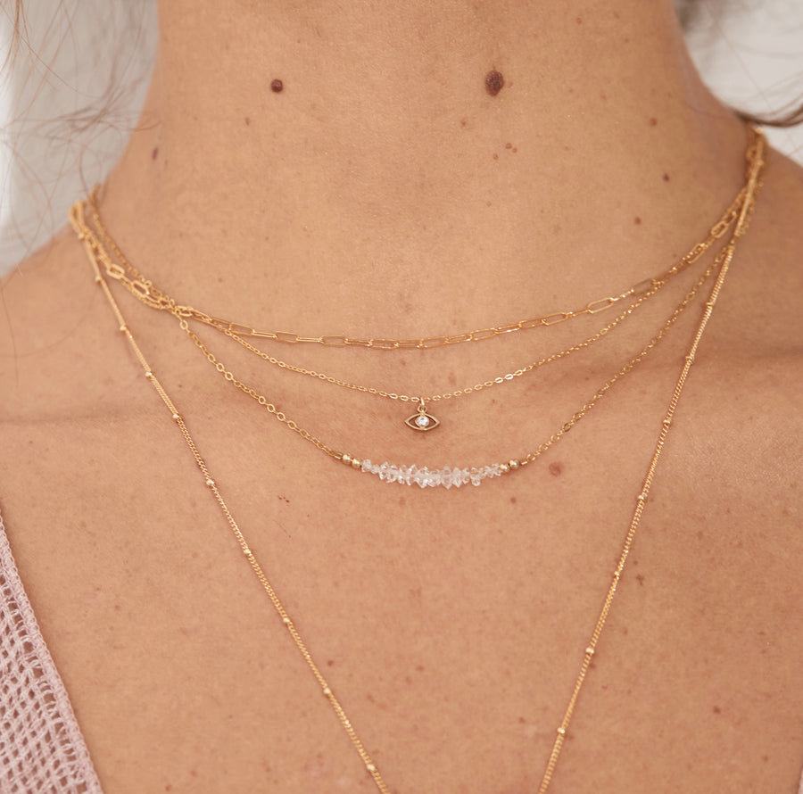 Milla Necklace ~ Herkimer Diamond