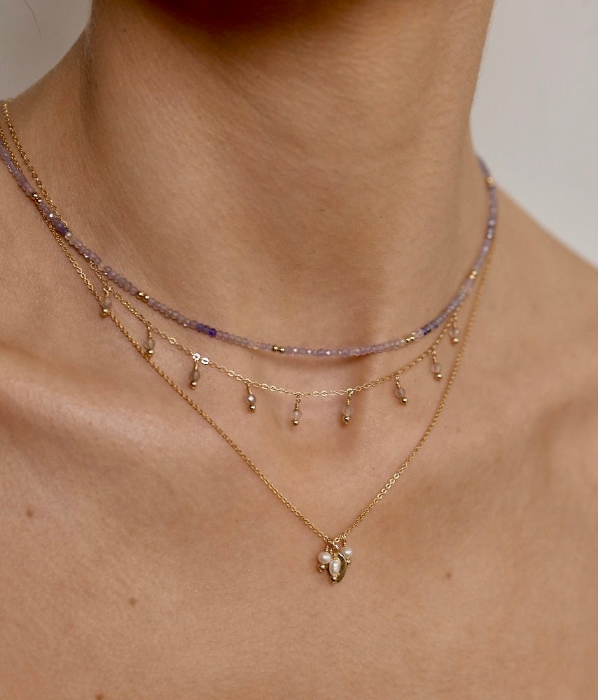 Rain Choker Necklace ~ Labradorite