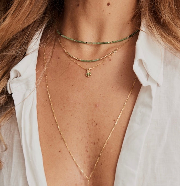 Uma Necklace ~ Emerald