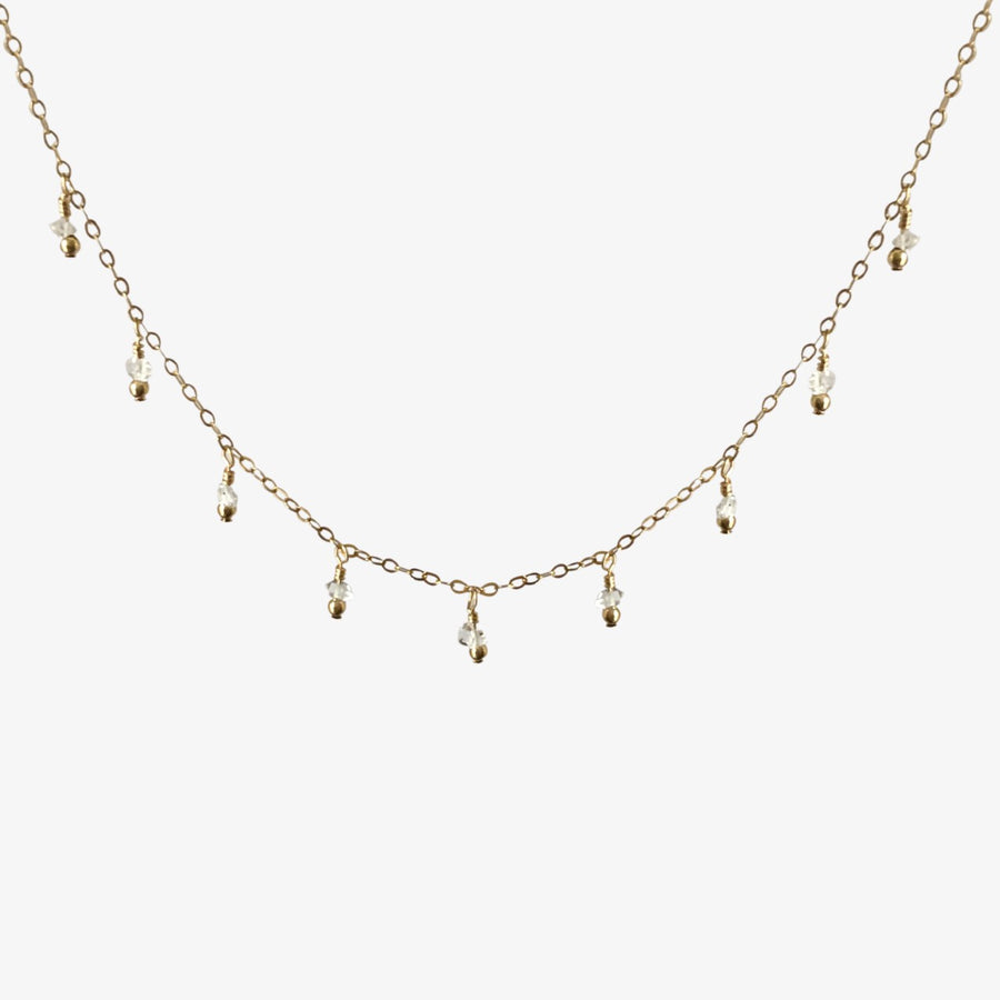 Rain Choker Necklace ~ Herkimer Diamond