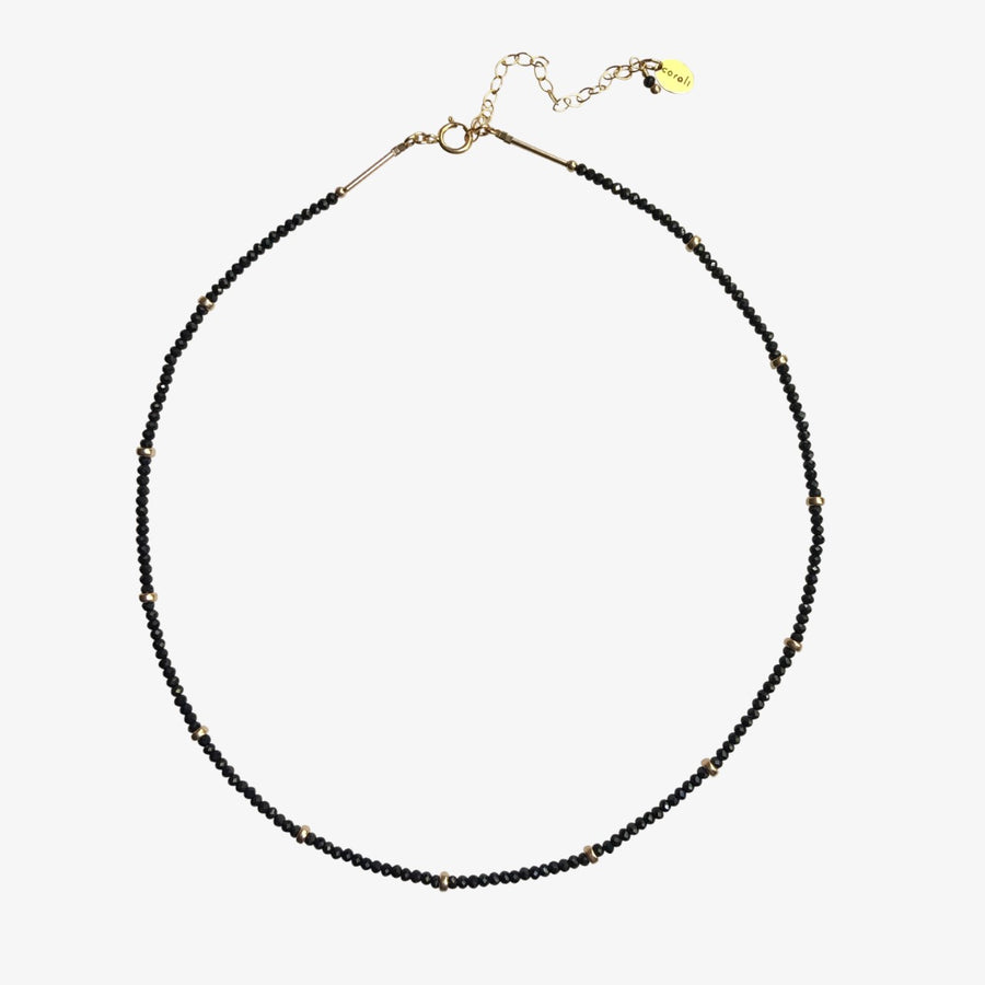 Taylor Choker Necklace ~ Black Spinel
